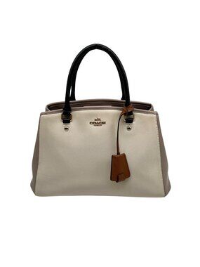 Coach Colorblock Cream Lillie Carryall Leather Crossbody Bag